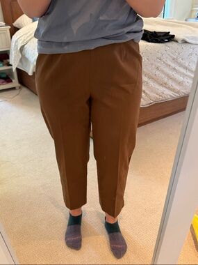 Lafayette 148 New York Women's Brown Cropped Trousers